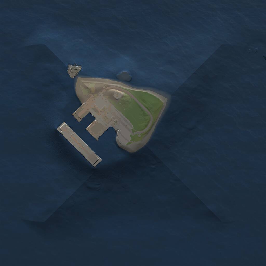 Rust Map: Procedural Map, Size: 1000, Seed: 117510717, 2 Monuments