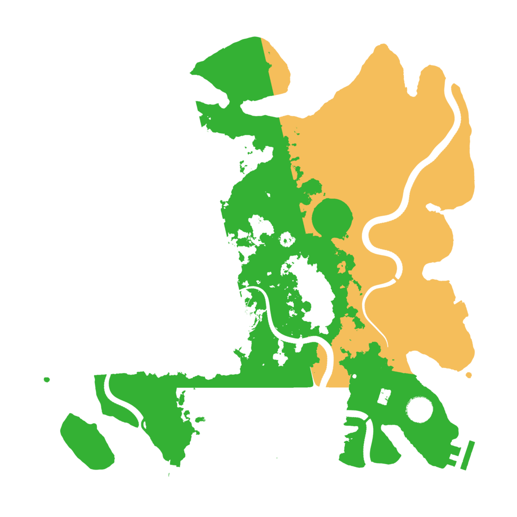 Biome Rust Map: Procedural Map, Size: 3500, Seed: 1696857082
