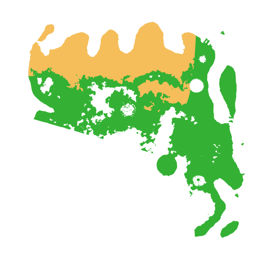 Biome Rust Map: Procedural Map, Size: 3500, Seed: 1487