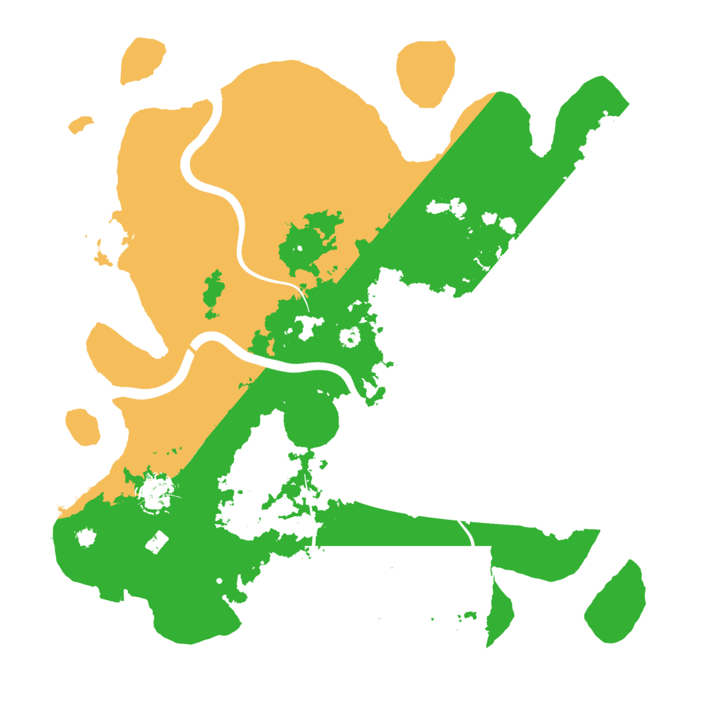 Biome Rust Map: Procedural Map, Size: 3500, Seed: 535639319