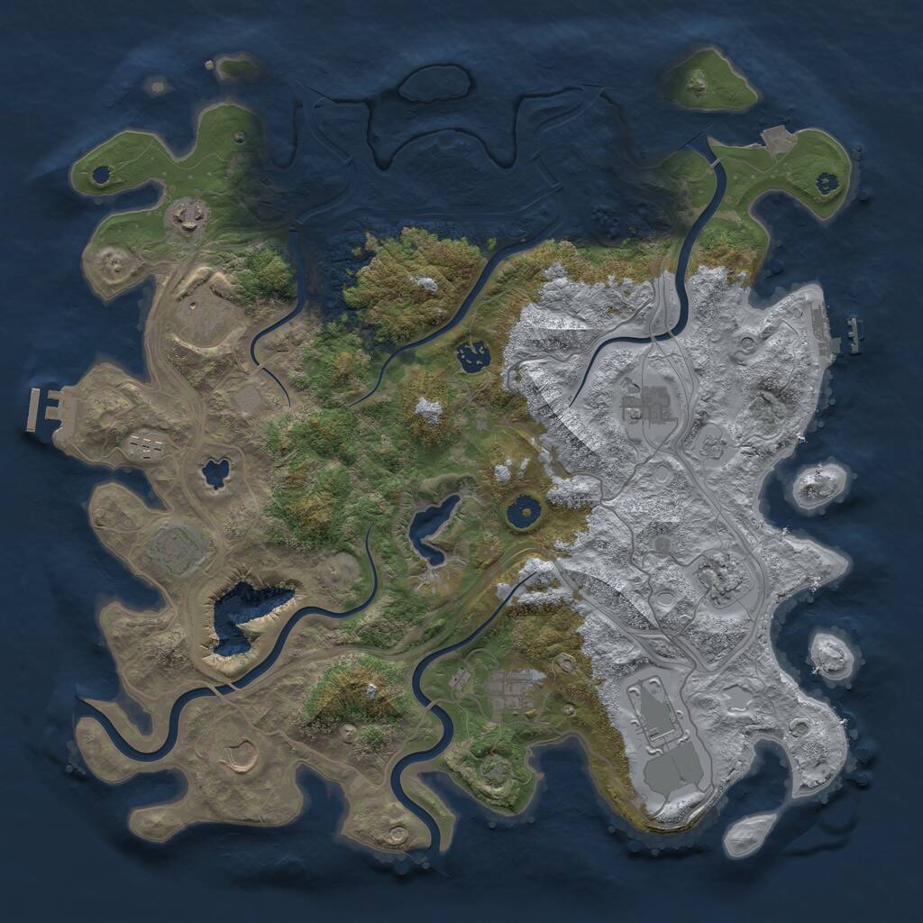 Rust Map: Procedural Map, Size: 4250, Seed: 20220915, 16 Monuments