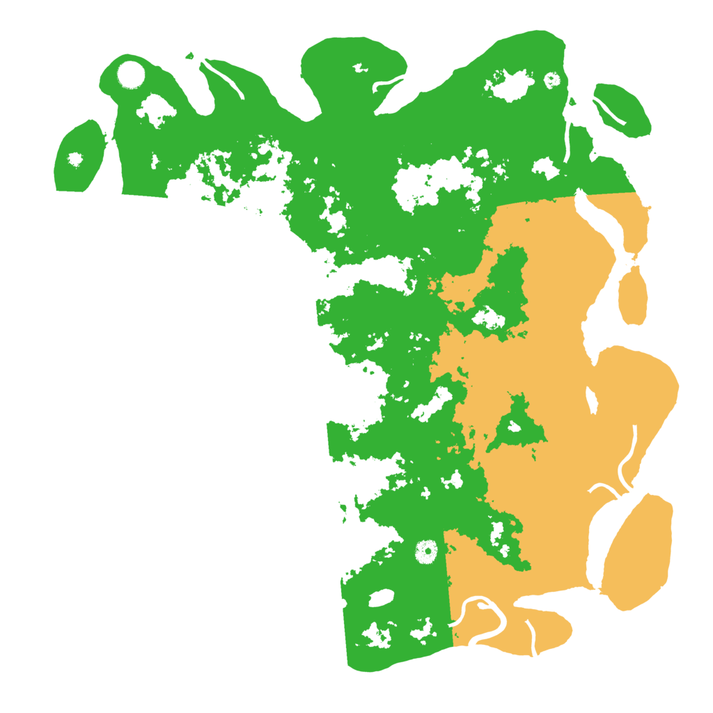 Biome Rust Map: Procedural Map, Size: 4550, Seed: 1888888777