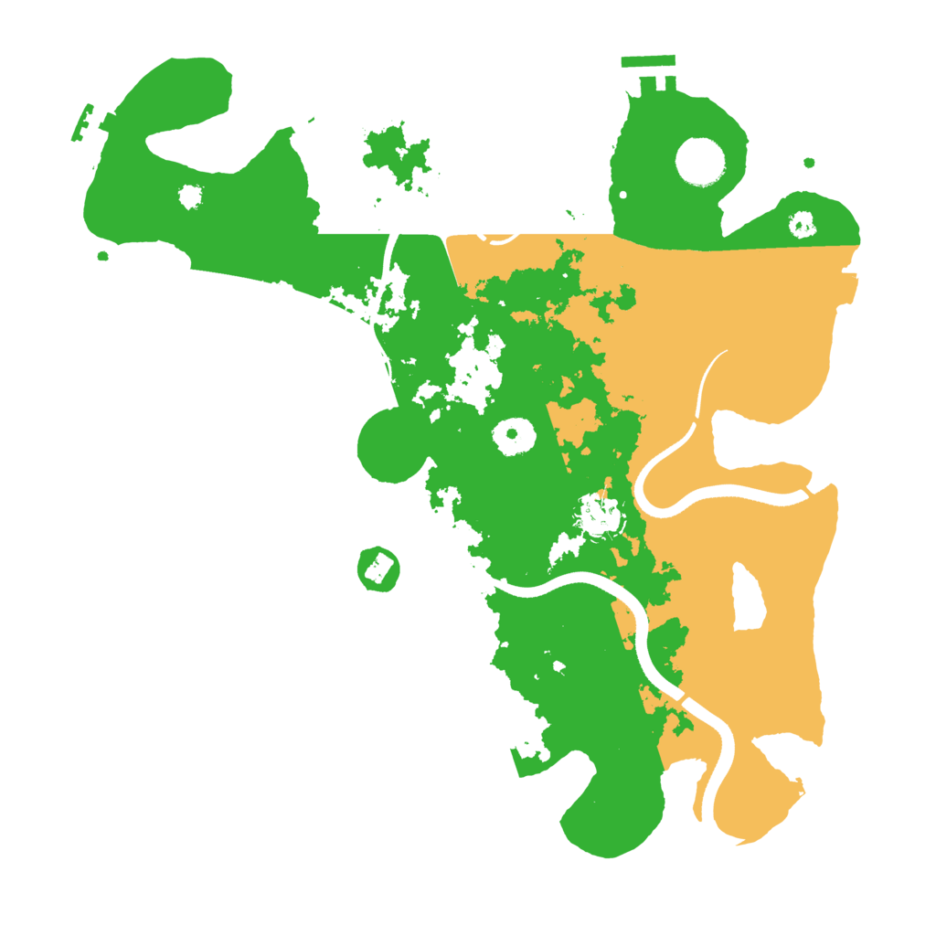 Biome Rust Map: Procedural Map, Size: 3500, Seed: 1266887540
