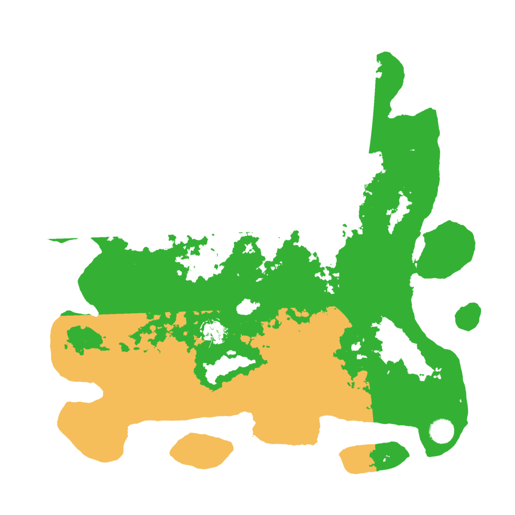 Biome Rust Map: Barren, Size: 3700, Seed: 54328