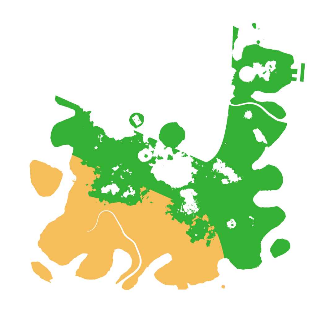 Biome Rust Map: Procedural Map, Size: 3500, Seed: 19921996