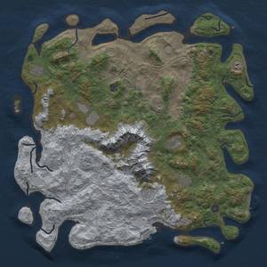 Thumbnail Rust Map: Procedural Map, Size: 5000, Seed: 19190721, 20 Monuments