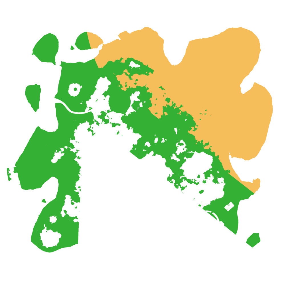 Biome Rust Map: Procedural Map, Size: 3500, Seed: 379803874