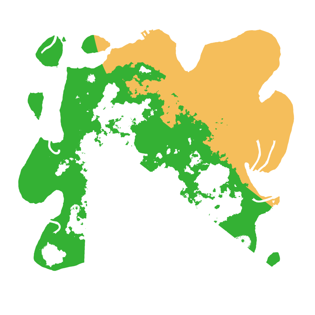 Biome Rust Map: Procedural Map, Size: 3500, Seed: 379803874