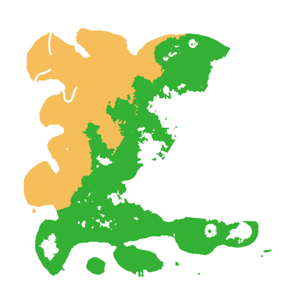 Biome Rust Map: Procedural Map, Size: 3500, Seed: 3452345