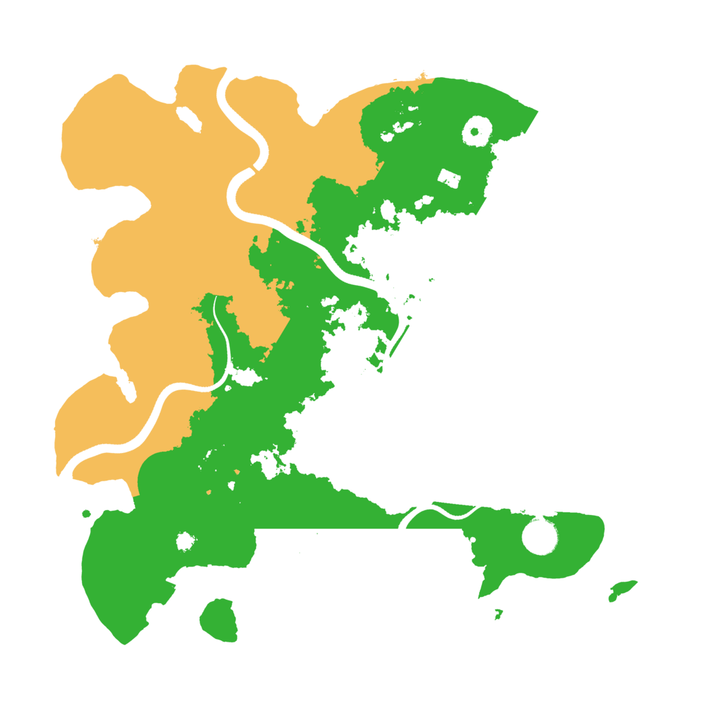 Biome Rust Map: Procedural Map, Size: 3500, Seed: 3452345