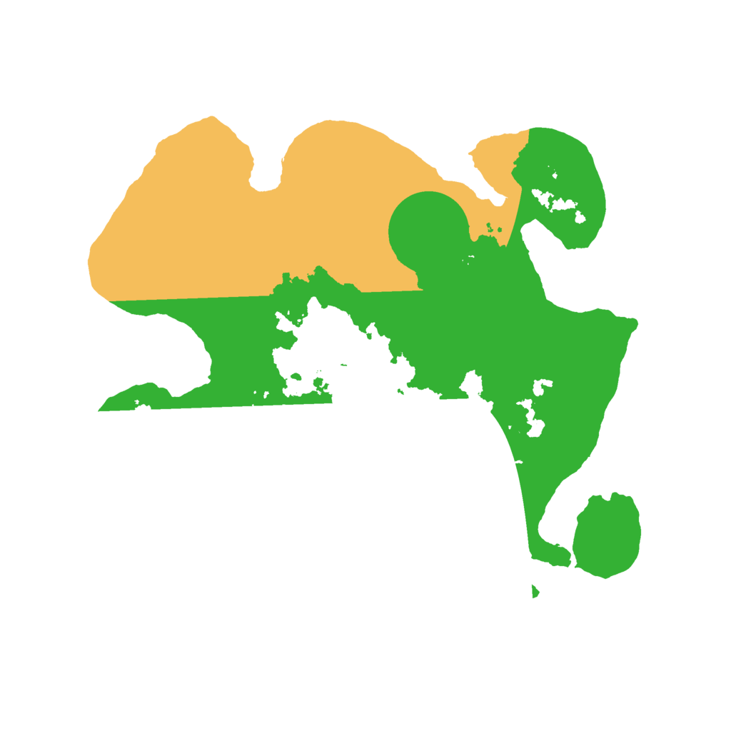 Biome Rust Map: Barren, Size: 2400, Seed: 276892