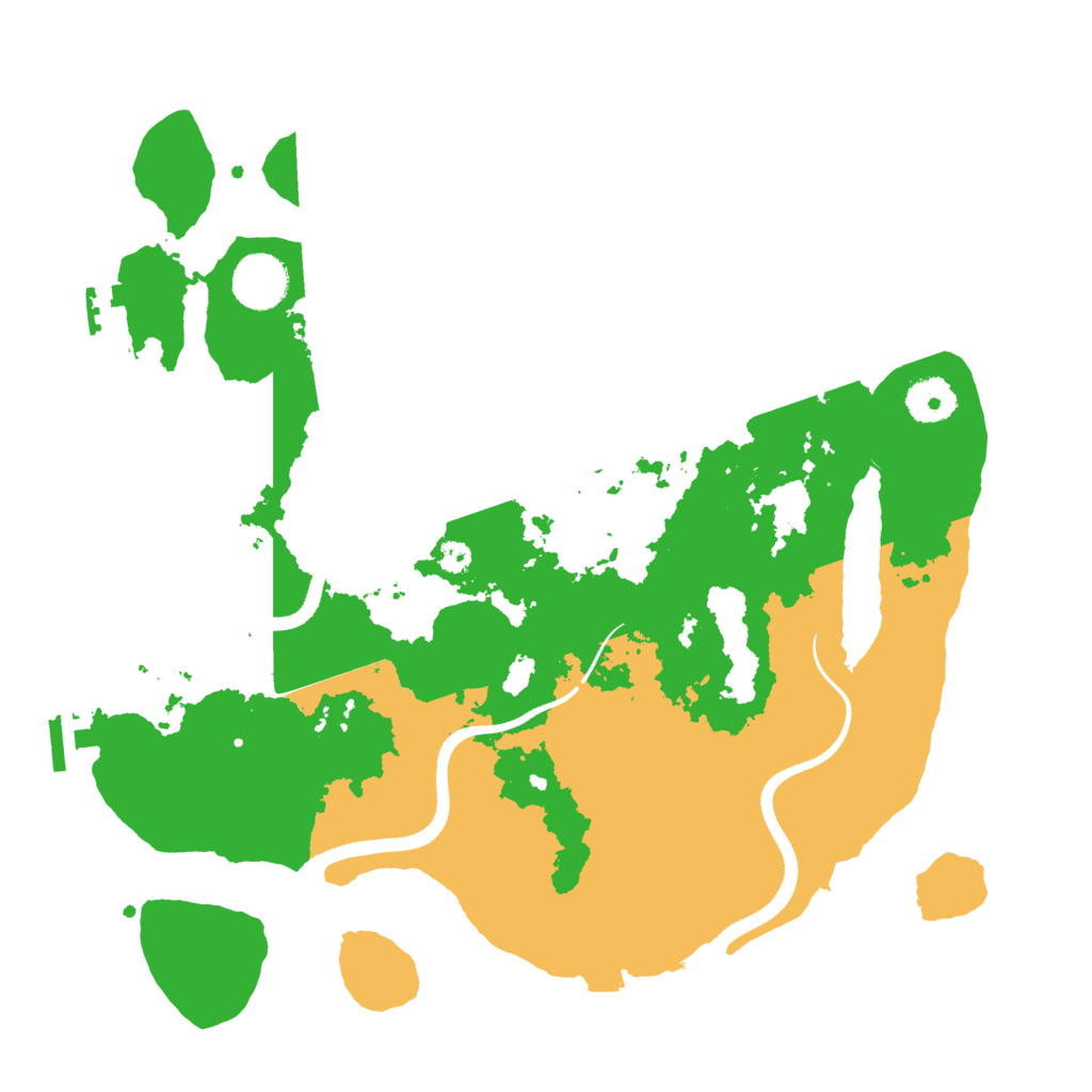 Biome Rust Map: Procedural Map, Size: 3500, Seed: 489706825