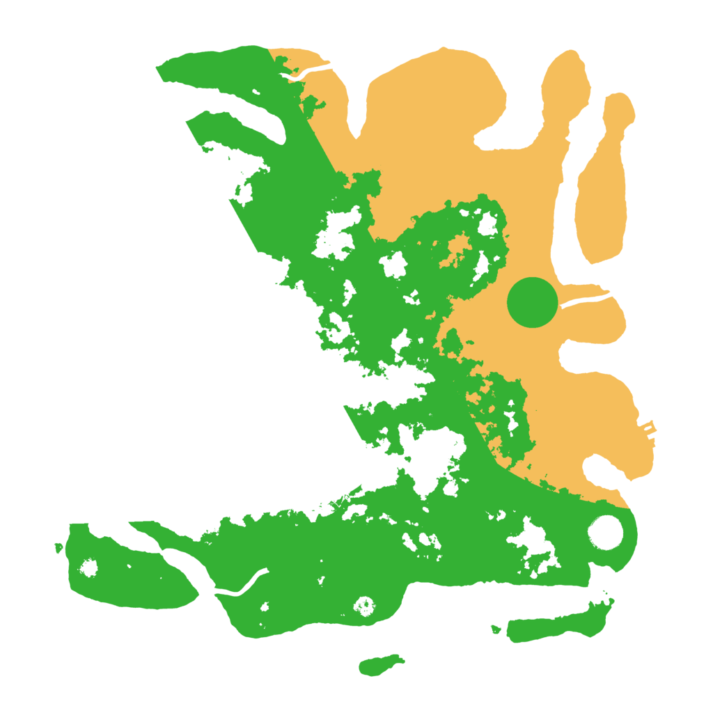 Biome Rust Map: Procedural Map, Size: 3700, Seed: 779267250