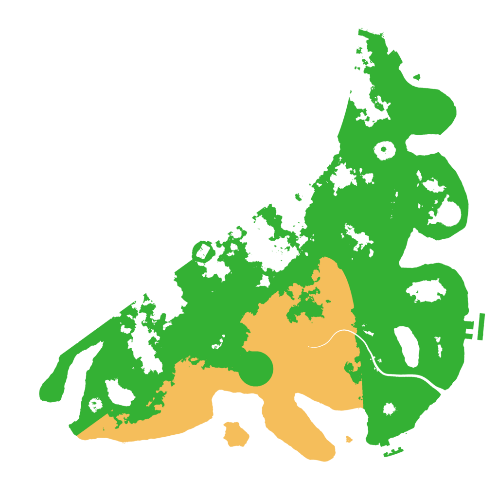 Biome Rust Map: Procedural Map, Size: 3750, Seed: 1286457