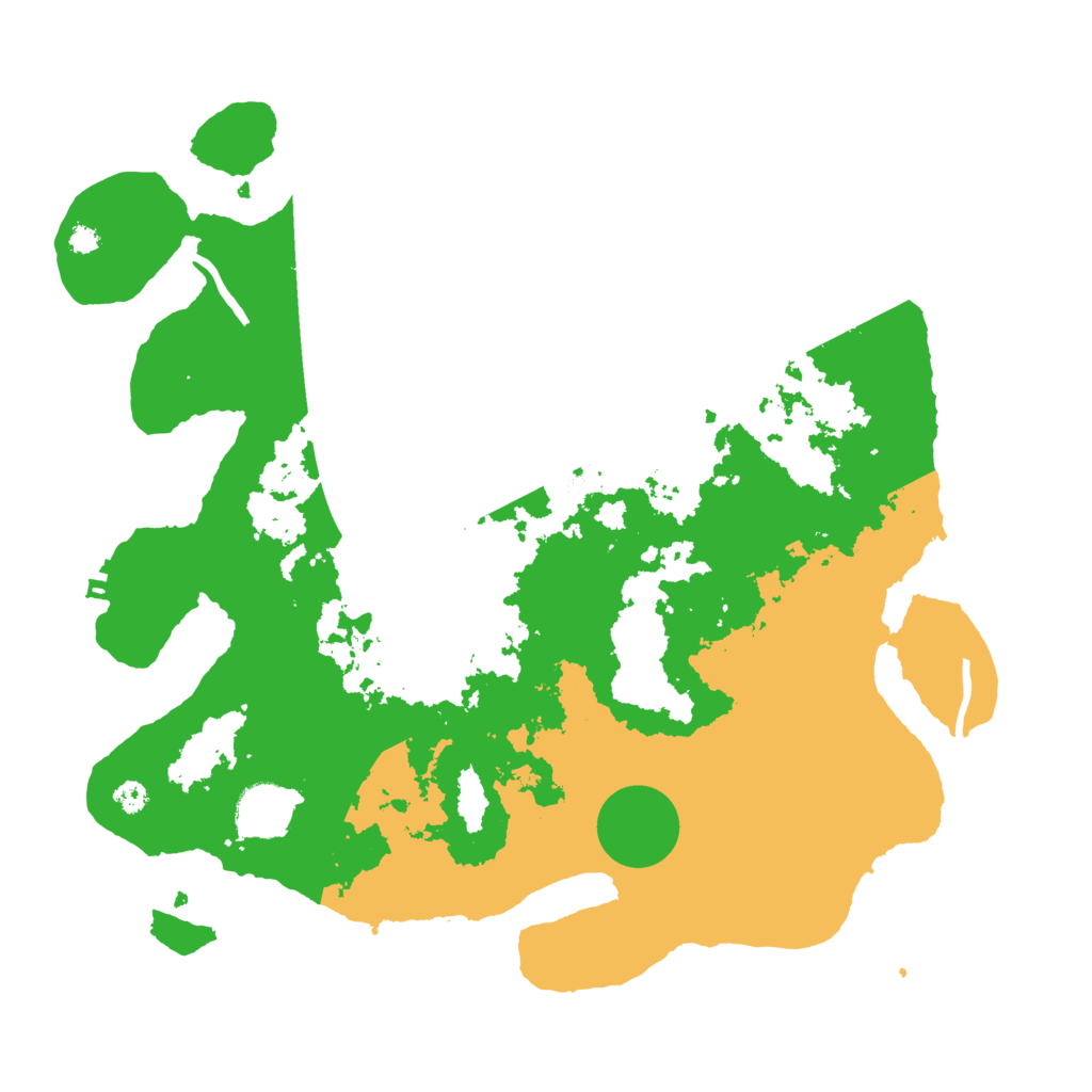 Biome Rust Map: Procedural Map, Size: 3500, Seed: 718723411