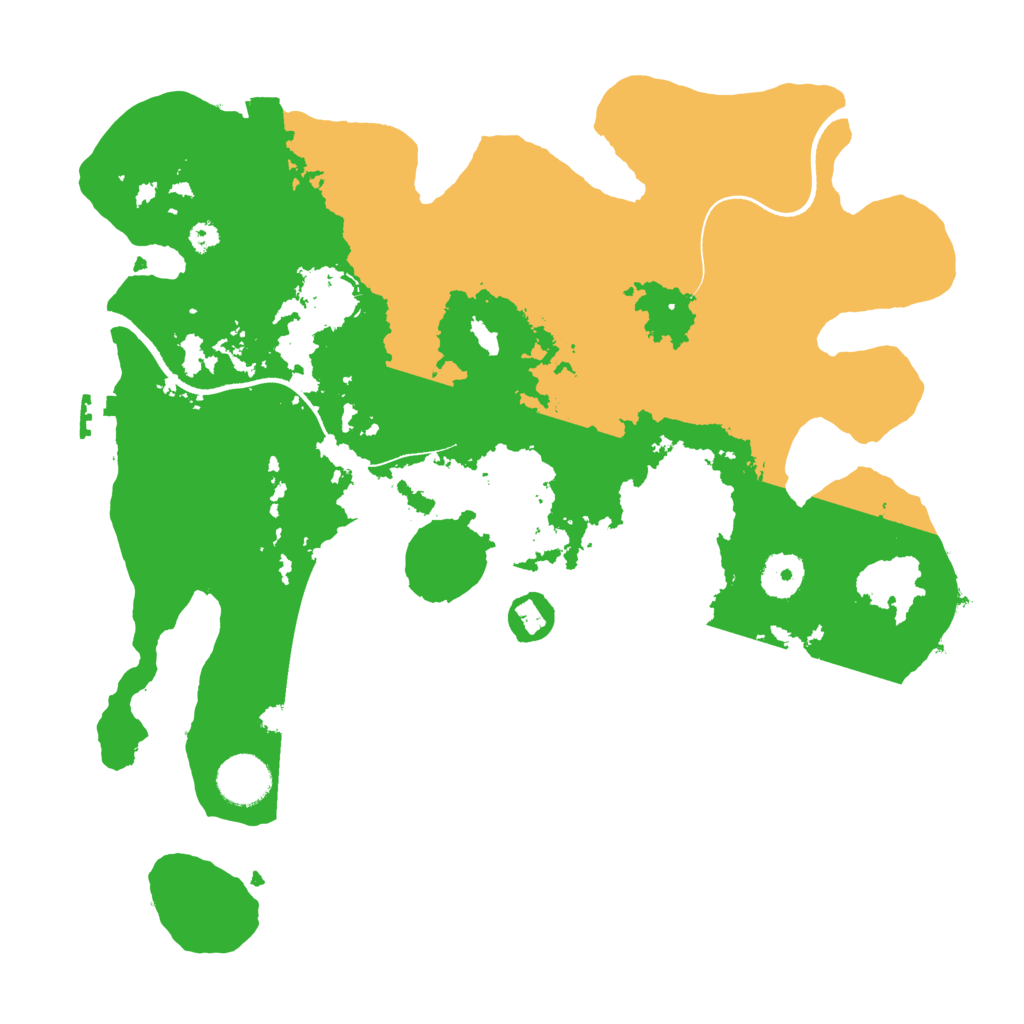 Biome Rust Map: Procedural Map, Size: 3500, Seed: 856621