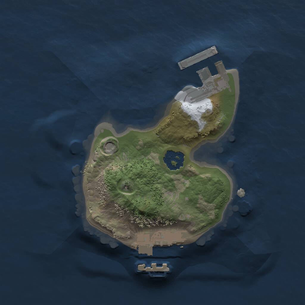 Rust Map: Procedural Map, Size: 1500, Seed: 526228572, 3 Monuments