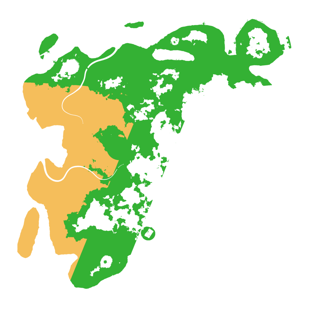Biome Rust Map: Procedural Map, Size: 3800, Seed: 16712924