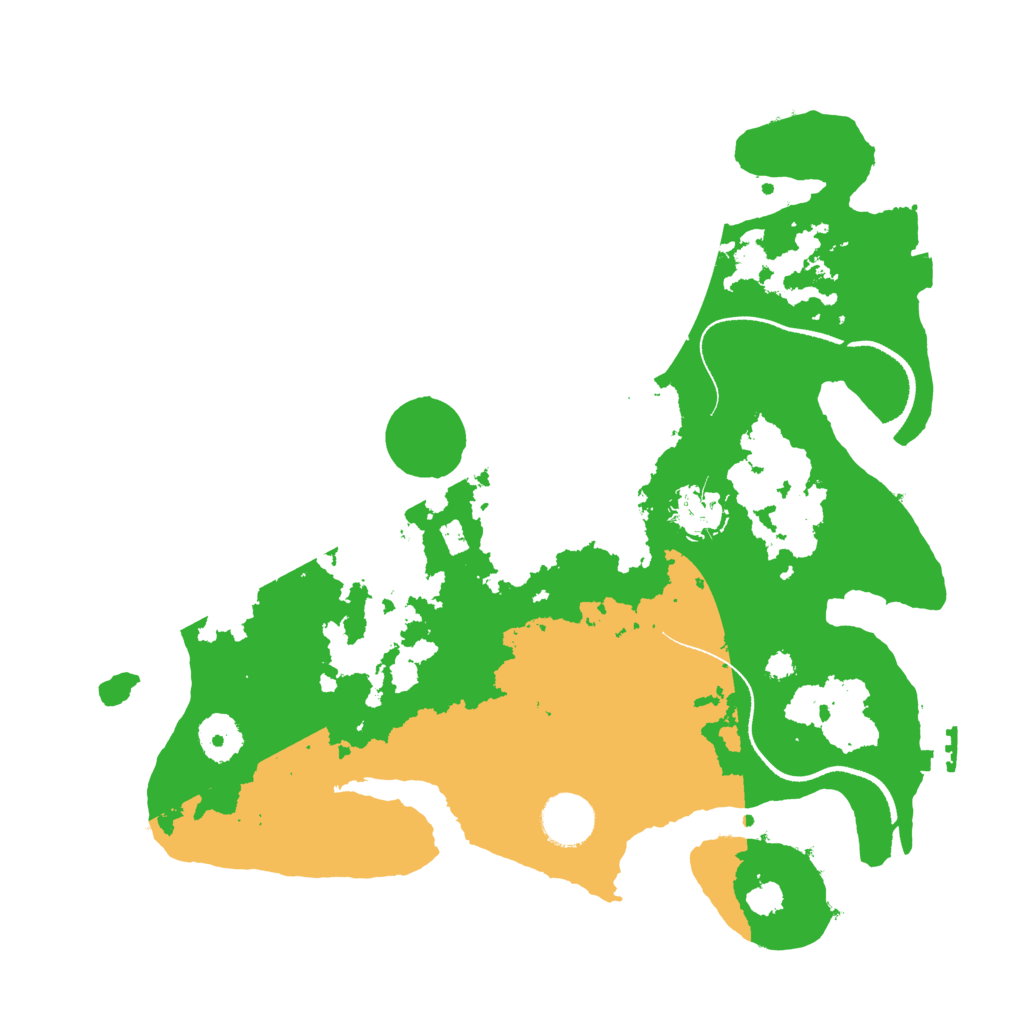 Biome Rust Map: Procedural Map, Size: 3400, Seed: 42221667