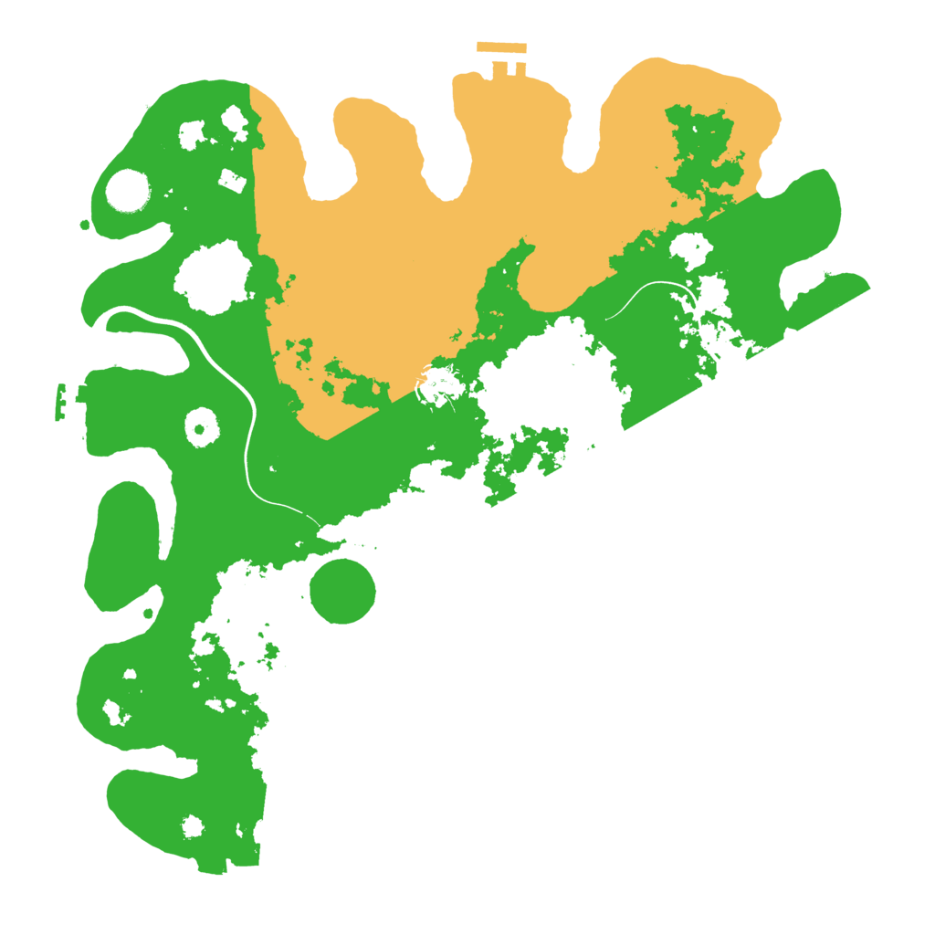 Biome Rust Map: Procedural Map, Size: 3800, Seed: 41288475