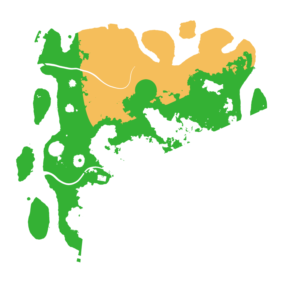 Biome Rust Map: Procedural Map, Size: 3550, Seed: 57234290