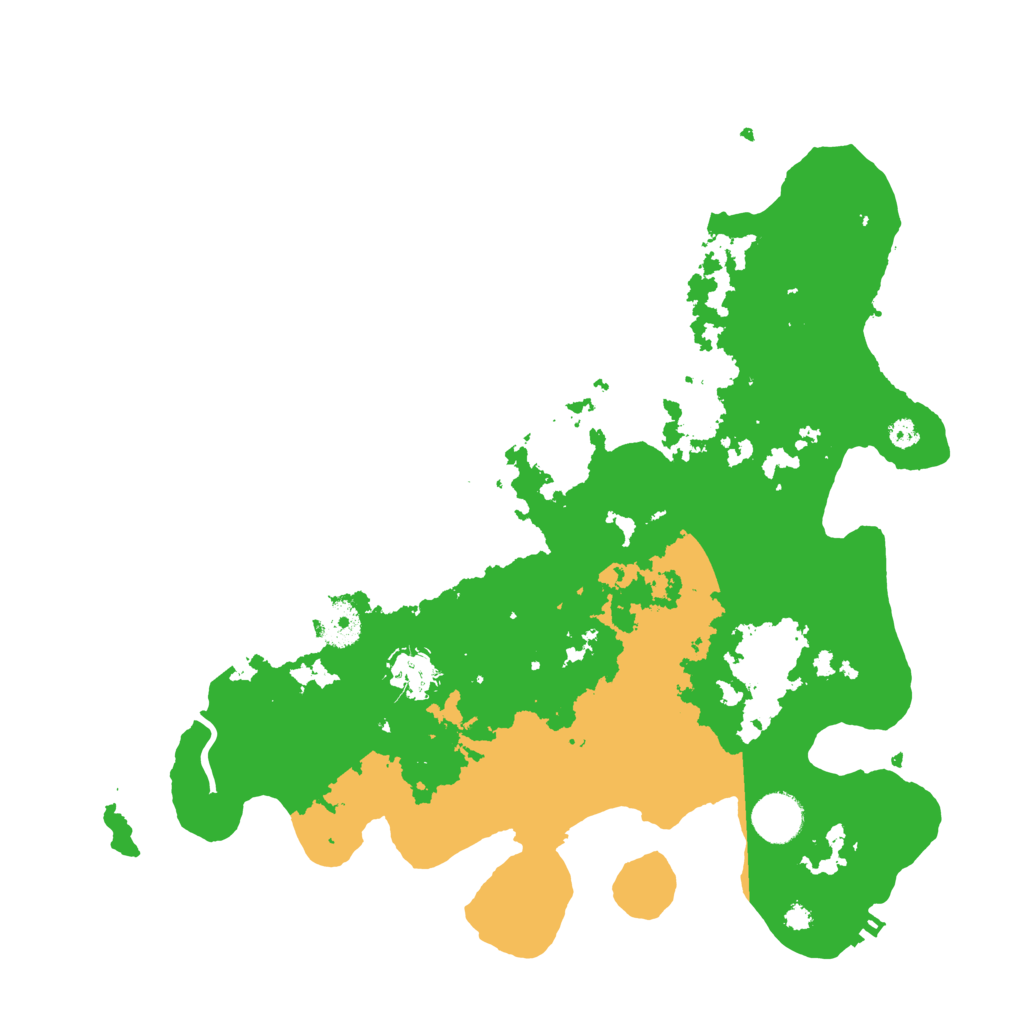 Biome Rust Map: Procedural Map, Size: 3600, Seed: 9311069