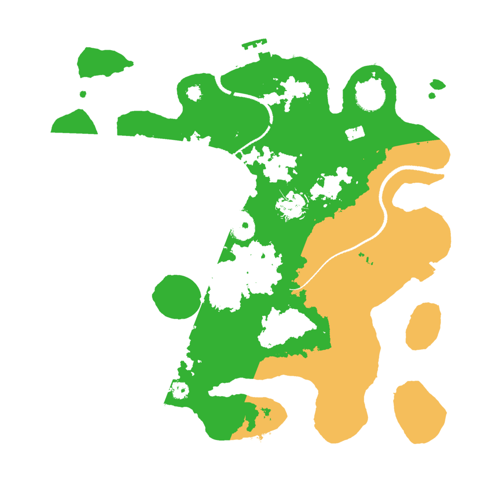 Biome Rust Map: Procedural Map, Size: 3000, Seed: 46833