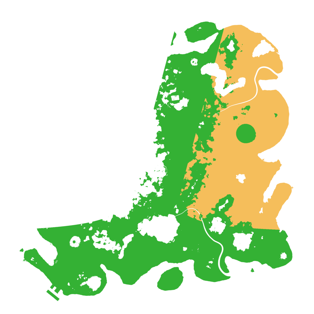 Biome Rust Map: Procedural Map, Size: 4300, Seed: 74695181