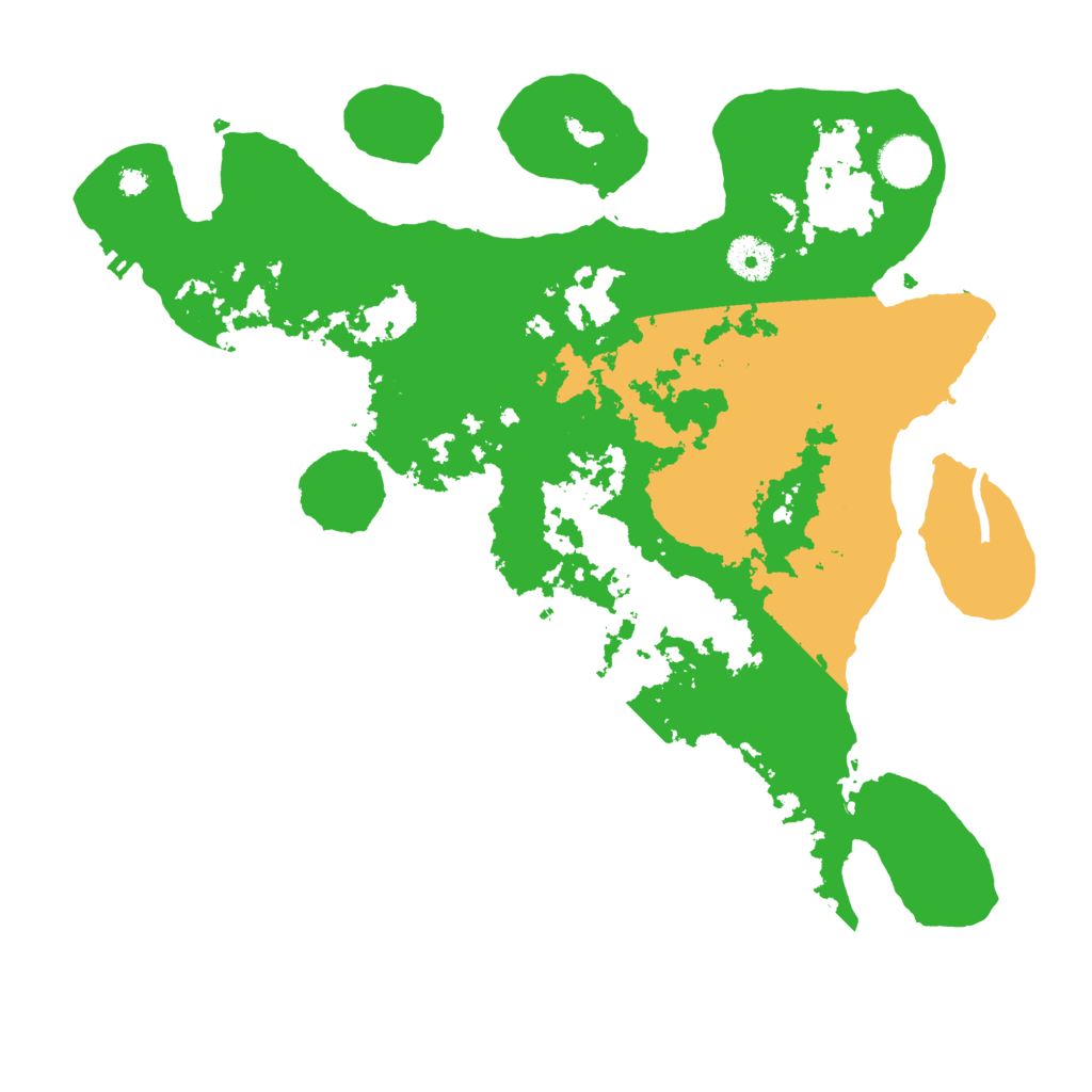 Biome Rust Map: Procedural Map, Size: 3600, Seed: 88841249