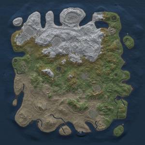 Thumbnail Rust Map: Procedural Map, Size: 4500, Seed: 1509, 20 Monuments