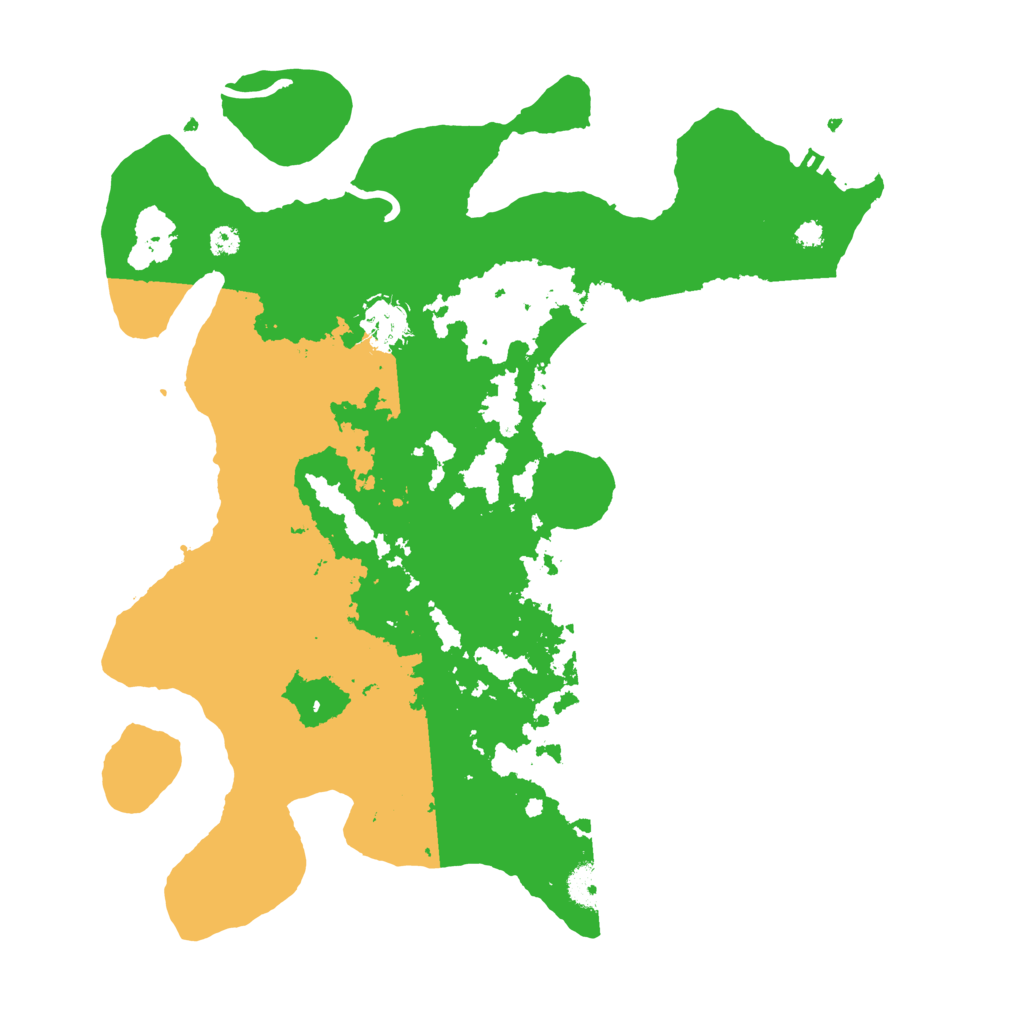 Biome Rust Map: Procedural Map, Size: 3500, Seed: 15542609