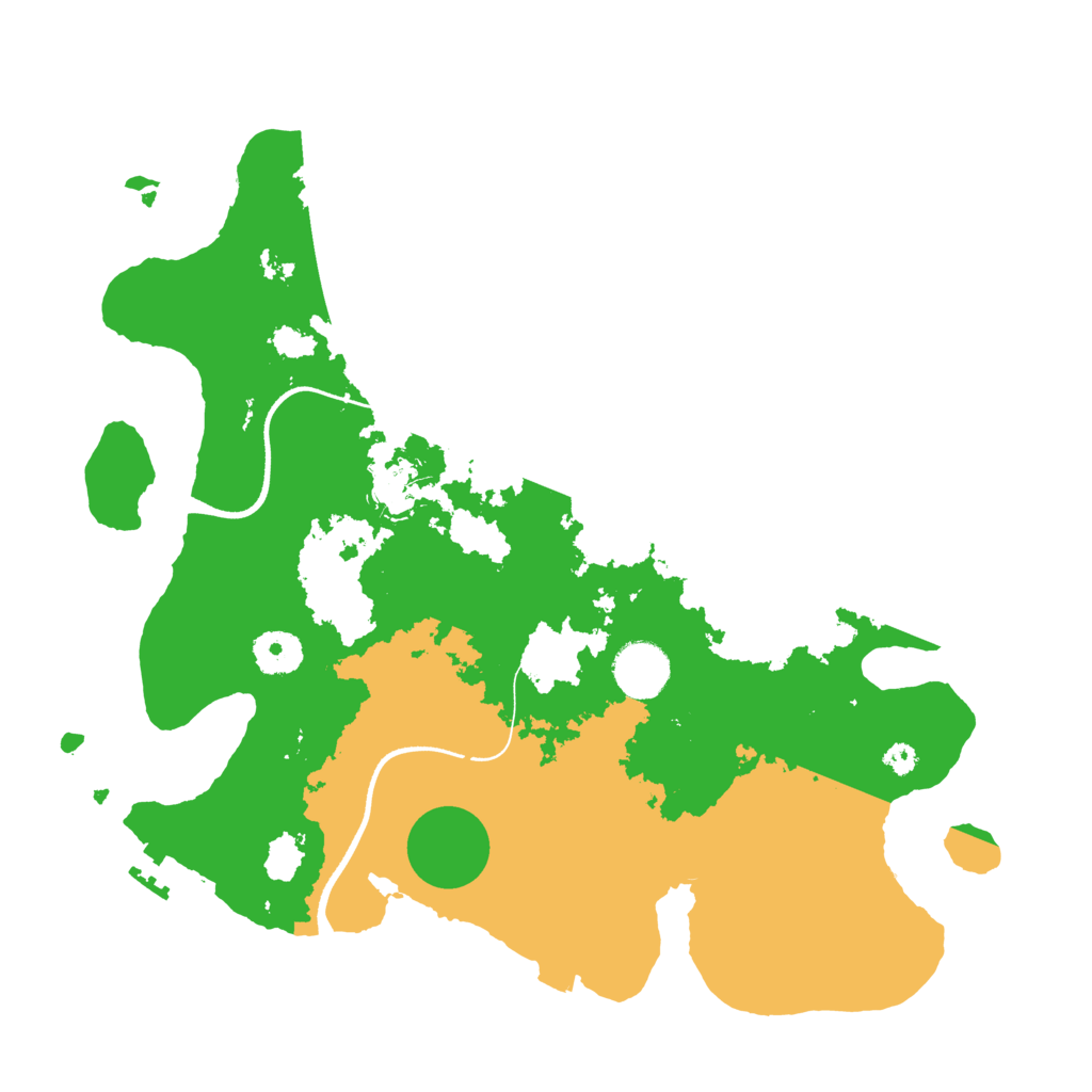 Biome Rust Map: Procedural Map, Size: 3500, Seed: 977820929