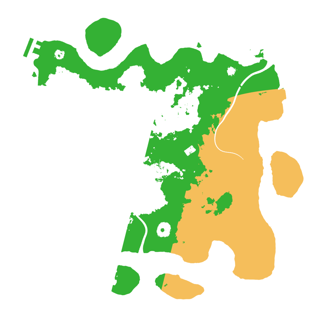 Biome Rust Map: Procedural Map, Size: 3300, Seed: 756768557