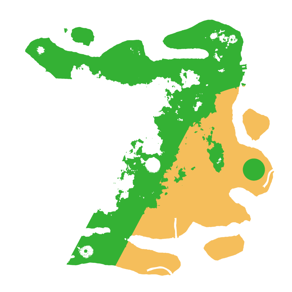 Biome Rust Map: Procedural Map, Size: 3500, Seed: 3248377