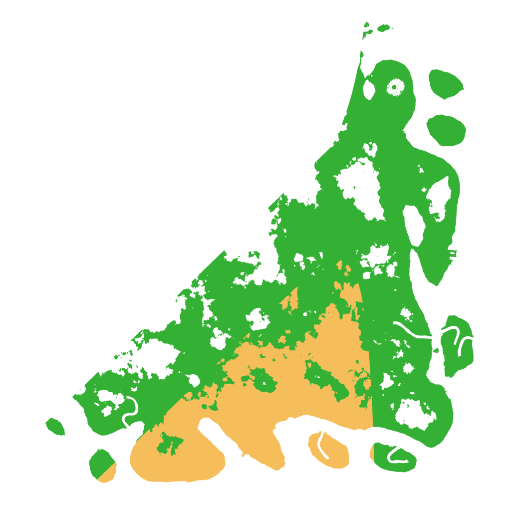 Biome Rust Map: Procedural Map, Size: 4500, Seed: 1226105176