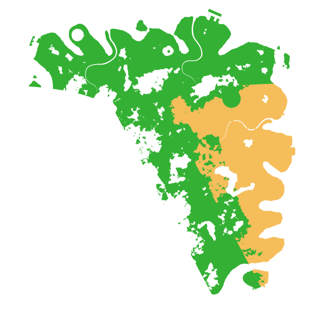 Biome Rust Map: Procedural Map, Size: 4500, Seed: 33333