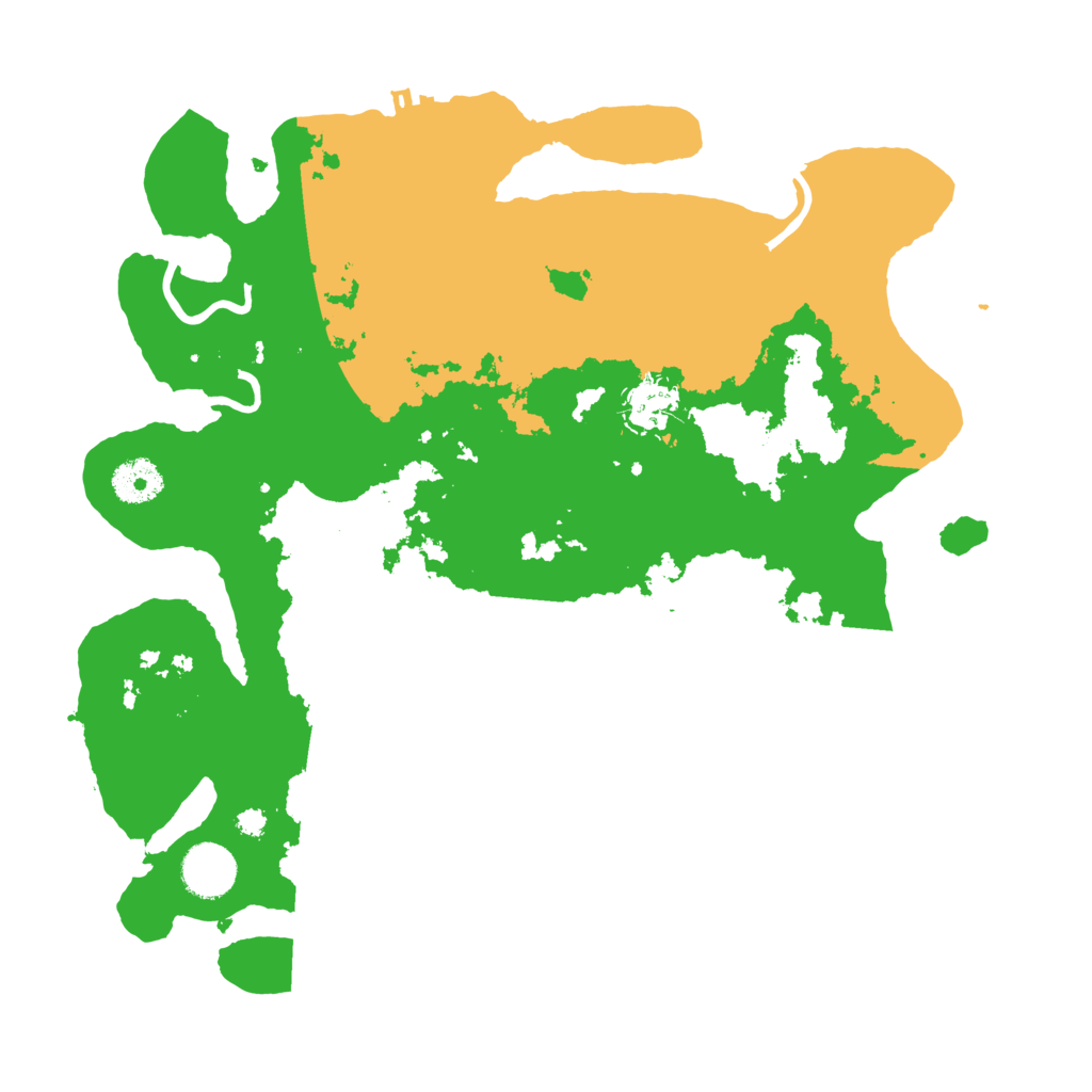 Biome Rust Map: Procedural Map, Size: 3500, Seed: 12372