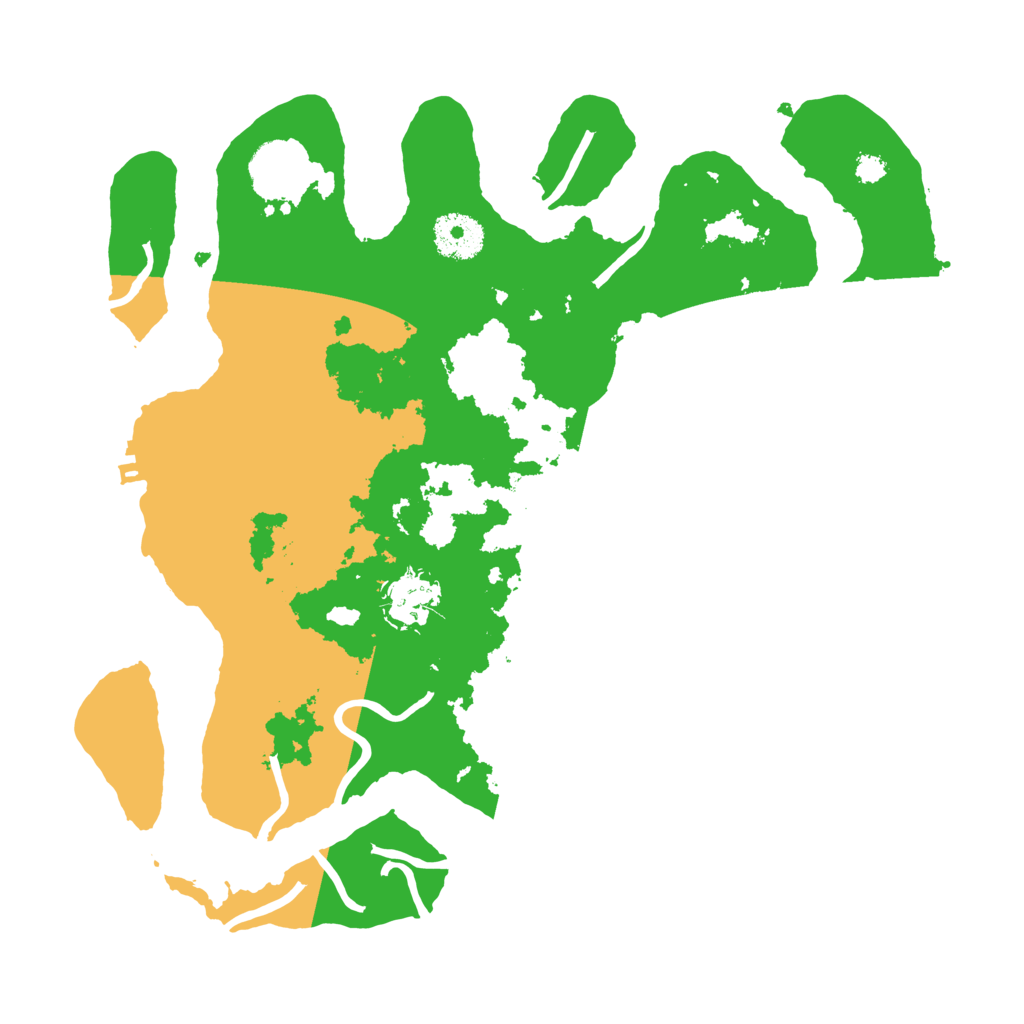 Biome Rust Map: Procedural Map, Size: 3200, Seed: 1057800255