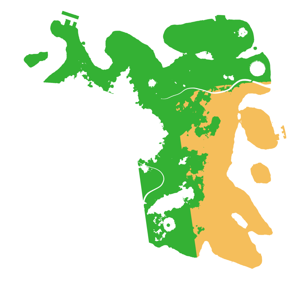 Biome Rust Map: Procedural Map, Size: 3500, Seed: 160922