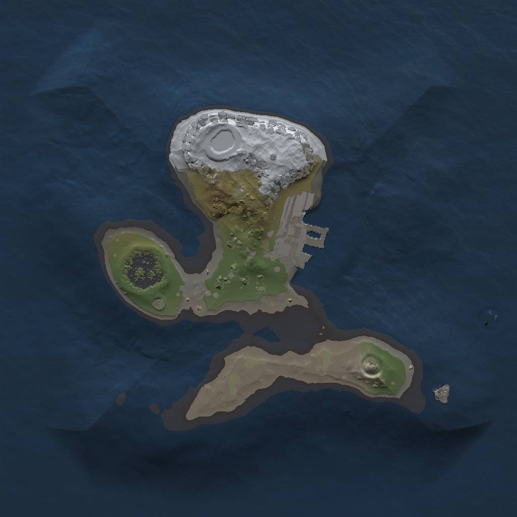 Rust Map: Procedural Map, Size: 1500, Seed: 22, 5 Monuments