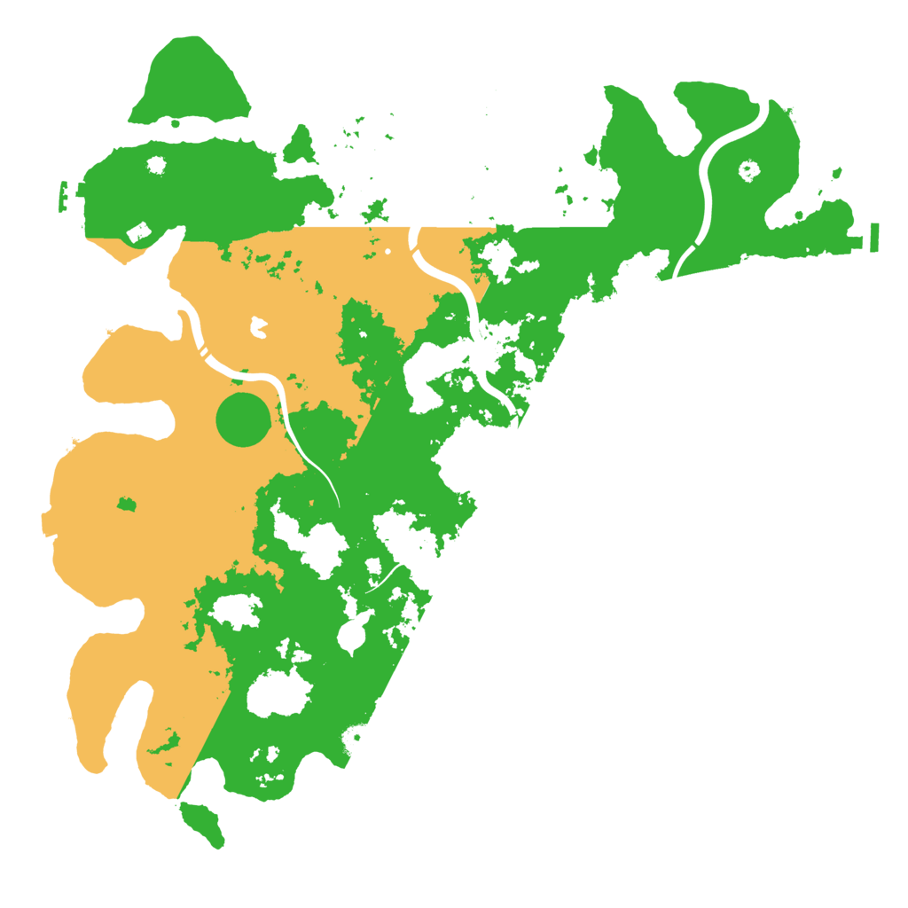 Biome Rust Map: Procedural Map, Size: 4400, Seed: 12518390