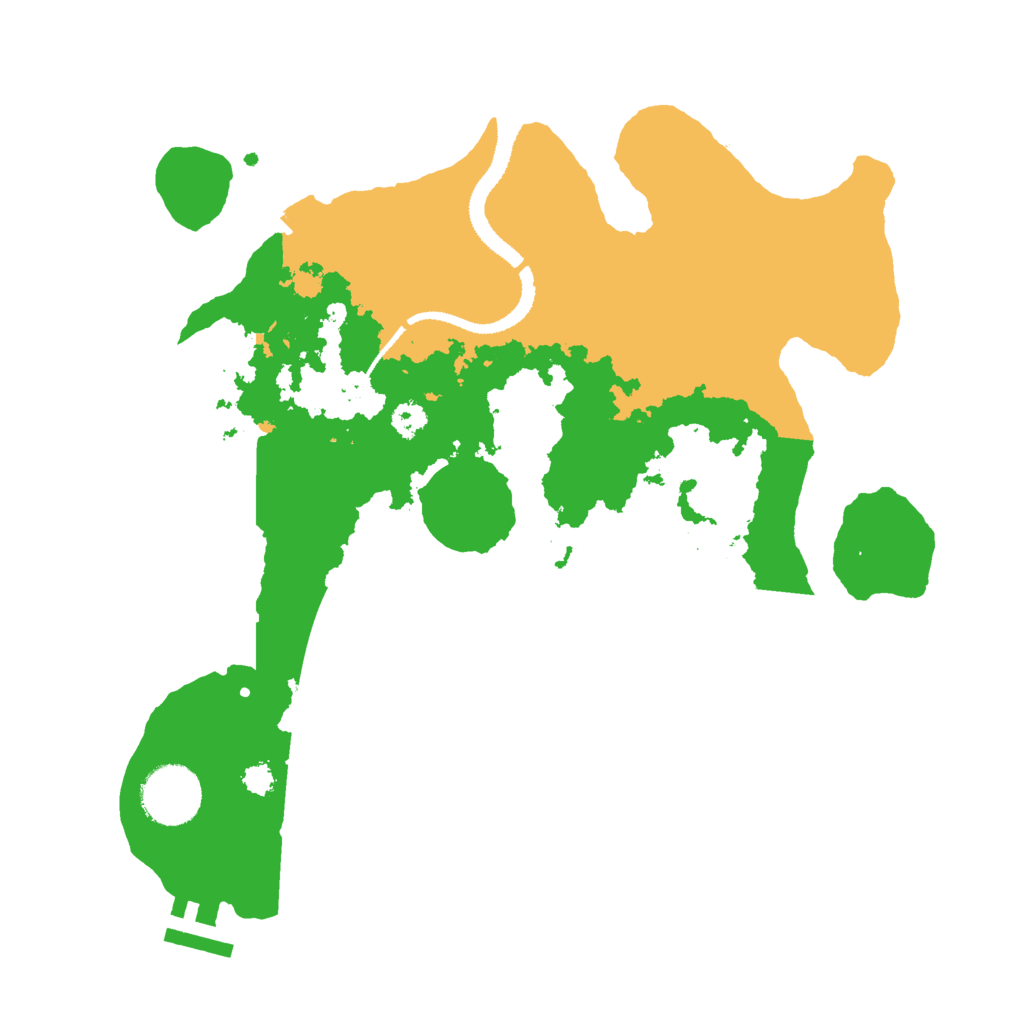 Biome Rust Map: Procedural Map, Size: 3000, Seed: 796664