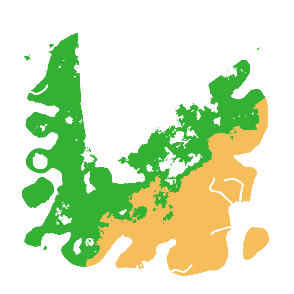 Biome Rust Map: Procedural Map, Size: 3500, Seed: 87847088