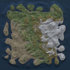 Thumbnail Rust Map: Procedural Map, Size: 4500, Seed: 32901573, 20 Monuments