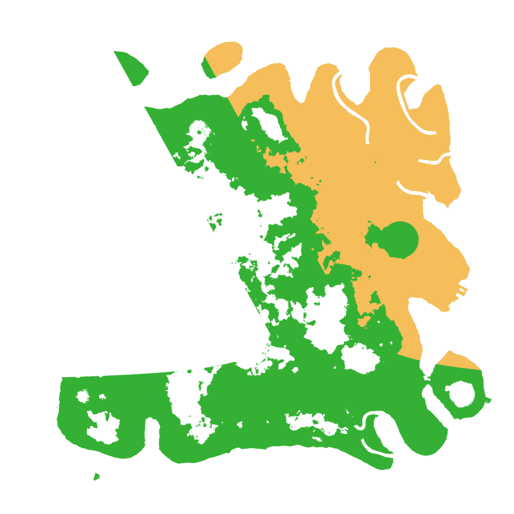 Biome Rust Map: Procedural Map, Size: 3700, Seed: 71330158