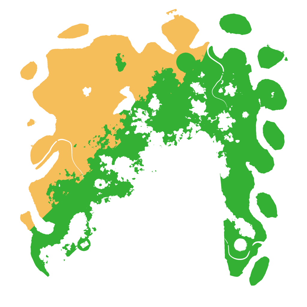 Biome Rust Map: Procedural Map, Size: 4300, Seed: 342182078