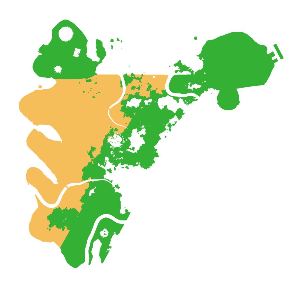 Biome Rust Map: Procedural Map, Size: 3650, Seed: 78674455