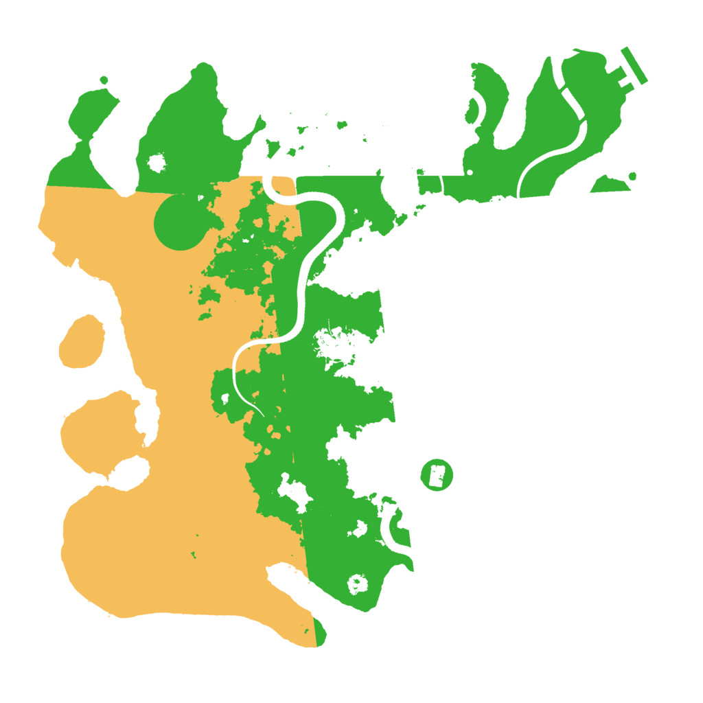 Biome Rust Map: Procedural Map, Size: 3500, Seed: 233323232