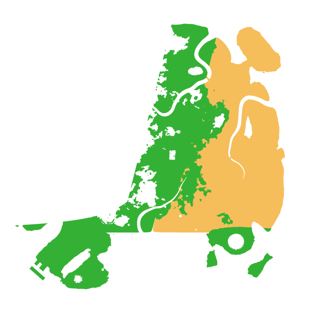 Biome Rust Map: Procedural Map, Size: 3500, Seed: 918657544