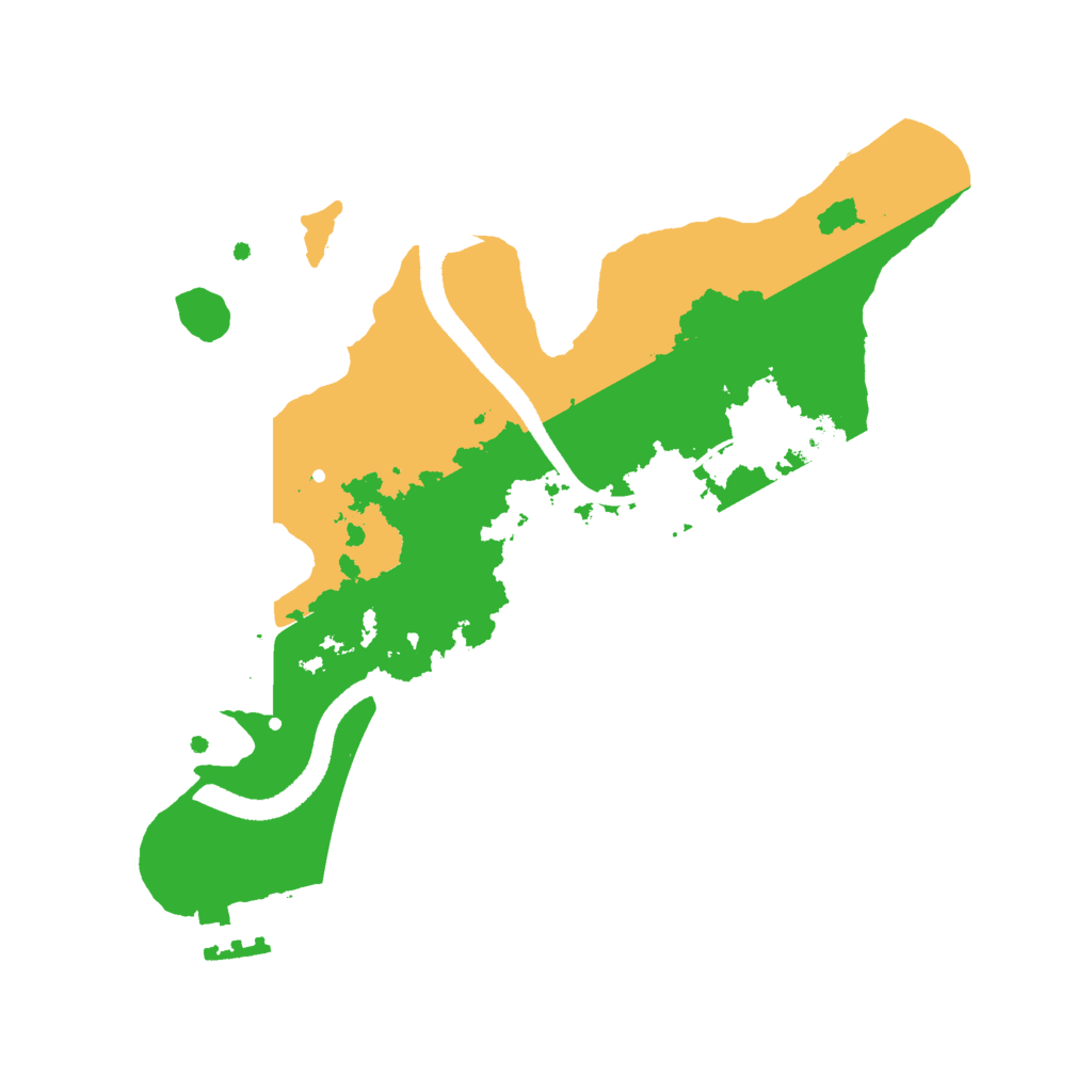 Biome Rust Map: Procedural Map, Size: 2500, Seed: 695769